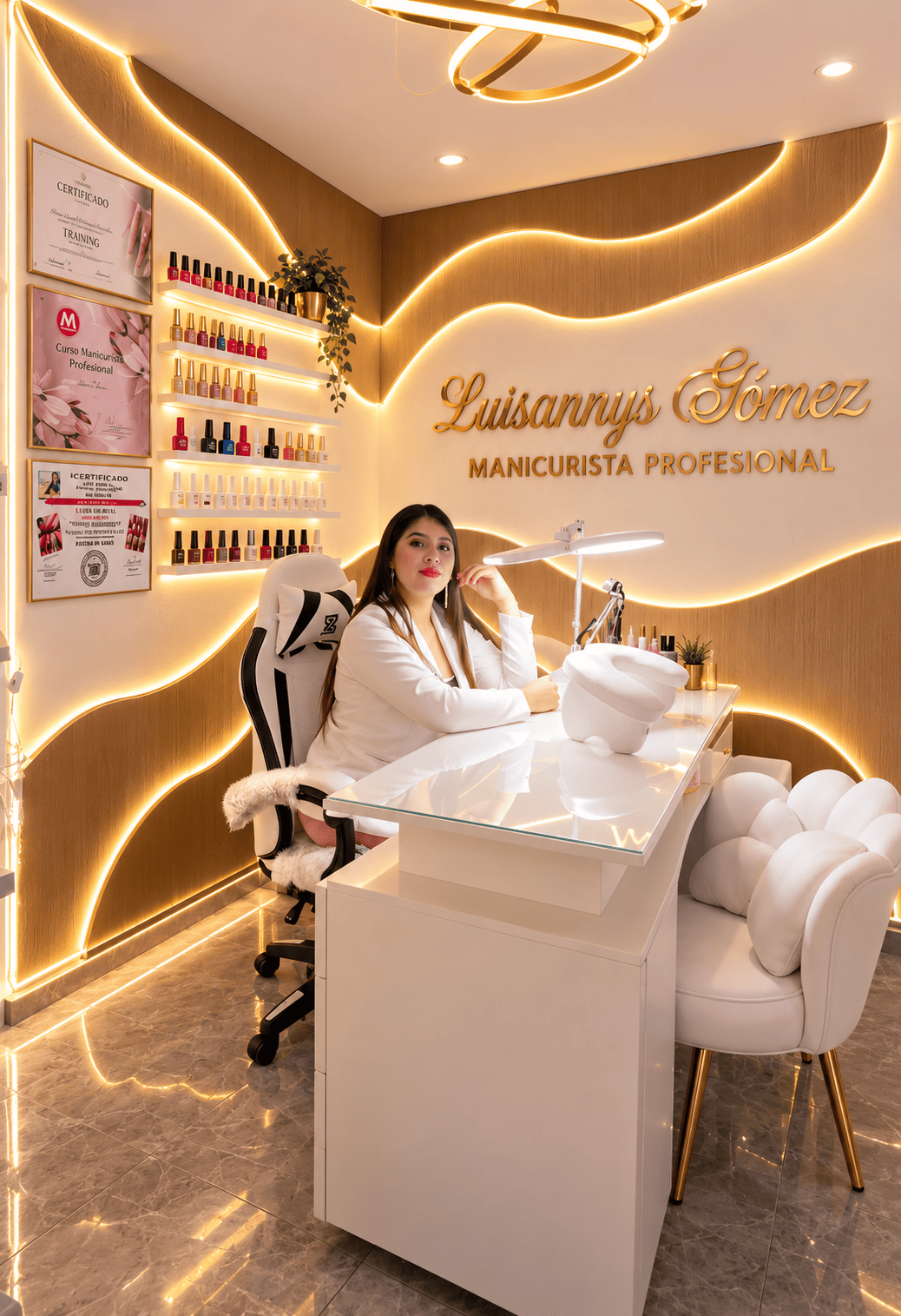Instalaciones reales de Luisannys Gómez Manicurista Profesional en Ate Lima